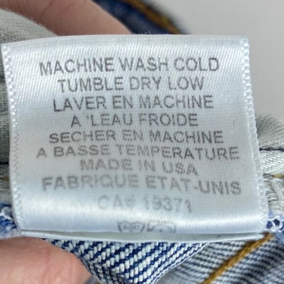 RE/DONE Levis Kick Flare Jeans MID90s High Rise Size 25 Blue Denim 90s High Rise - Picture 10 of 14